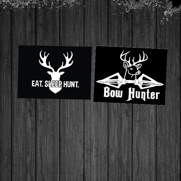 Hunting Detail Window Stickers - Decorative Vinyl Tiles Sticker