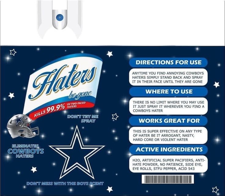 NFL Teams Hater be gone spray 20oz Skinny Stainless-steel Tumblers that comes with a lid, metal straw and clean brush. Hot or cold for hours. Makes great gifts.