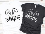 Couples Easter T-shirts Gildan cotton unisex size Easter Couples Hip Hop Shirts, Couple Tee, Couple Matching Shirts, Easter Matching T-Shirts, Gift for Easter, Gift for Couples