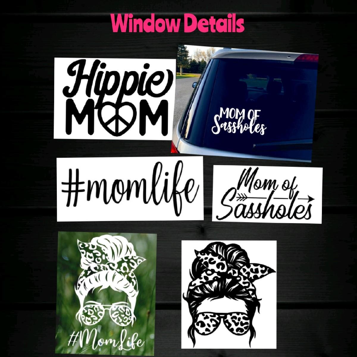 Vinyl Detail Stickers #momlife - Perfect for Mom's Collection, Momlife Vinyl Decal Sticker | Car, Truck, Van