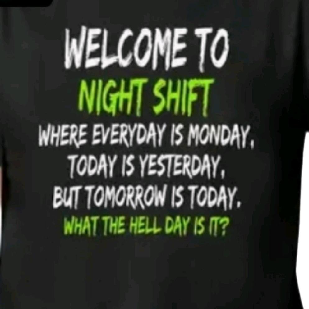 Night shift Humor Gildan cotton unisex size t-shirts Menswear Crewneck Shortsleeve DTF print