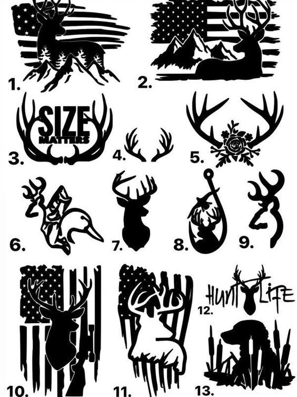 Hunting & Fishing Car Stickers - Perfect for Your Vehicle, Duck Window Sticker, Hunt Life Hunting Vinyl Decal Sticker