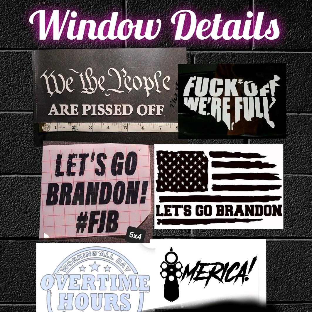 Politics window detail stickers Decor Decorative Vinyl