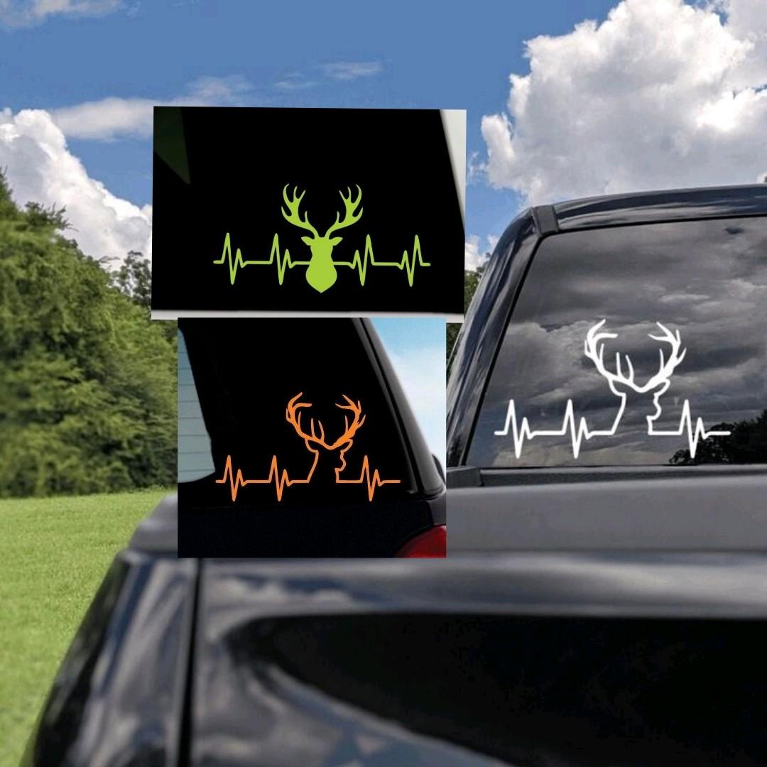 Hunting Detail Window Stickers - Decorative Vinyl Tiles Sticker