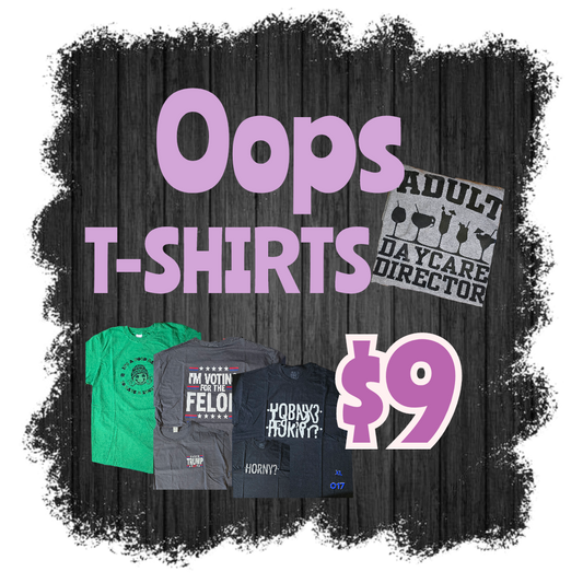 Oops T-shirts unisex size t-shirts