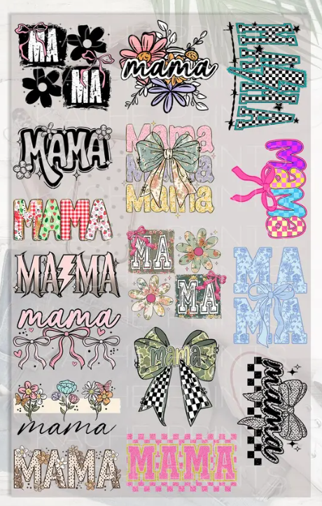 Floral Mama DTF Transfer, Mama Dtf Transfers, Mother's Day Dtf Transfer, Retro Mama Dtf Transfer, Boho Mama Transfer, Groovy Mama Dtf