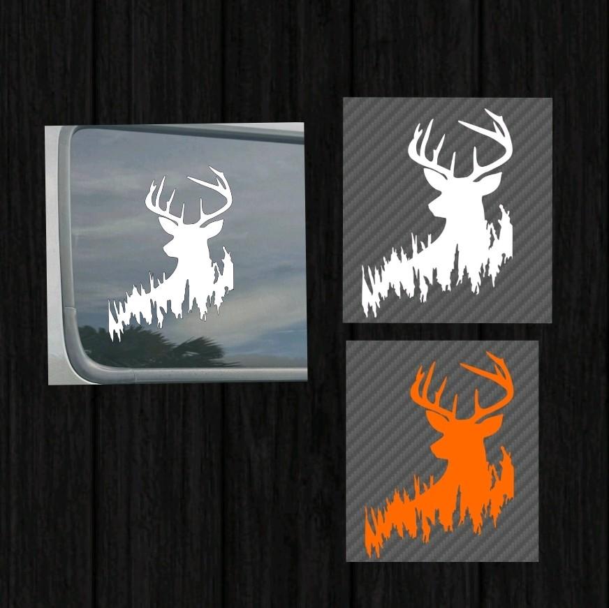 Hunting Detail Window Stickers - Decorative Vinyl Tiles Sticker