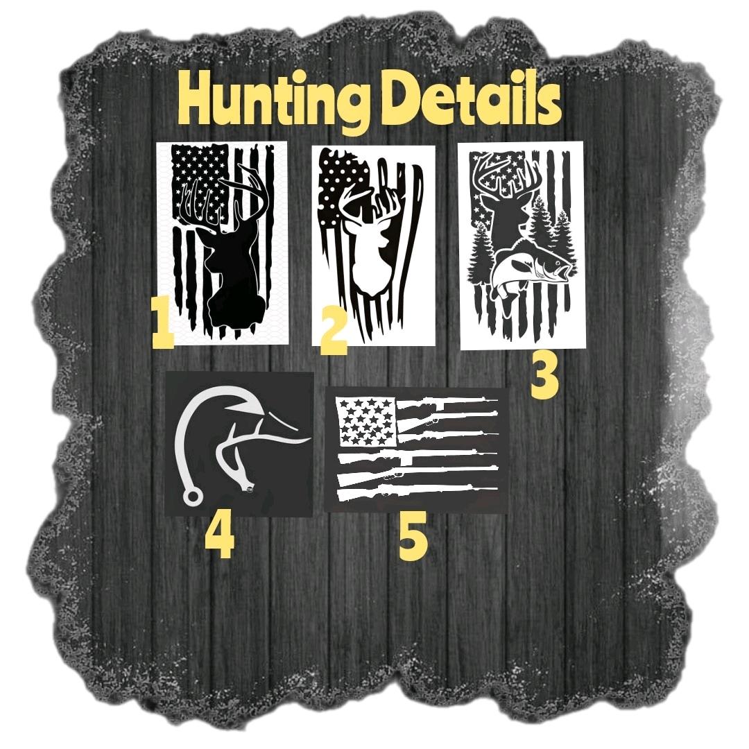 Hunting Window Detail stickers