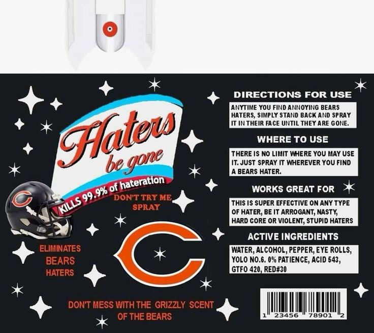 Haters be gone spray NFL Teams 20oz Skinny Tumblers with metal straw, Football fan gift