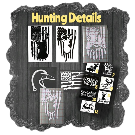 Hunting Window Detail stickers