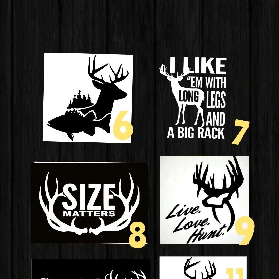 Hunting Window Detail stickers