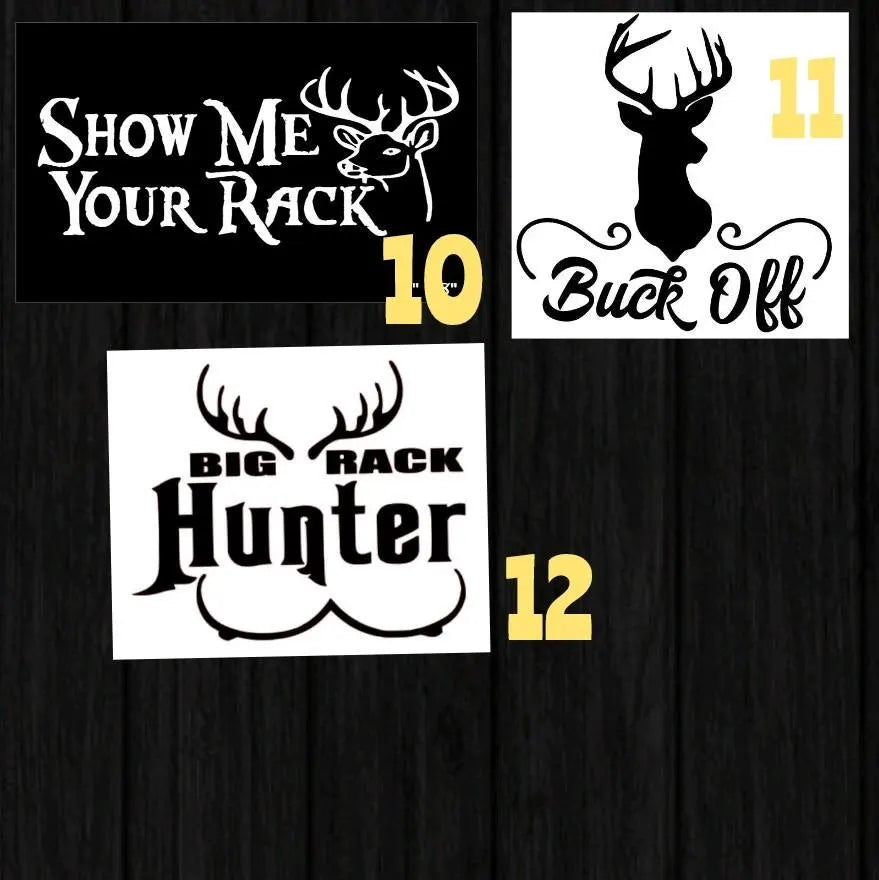 Hunting Window Detail stickers