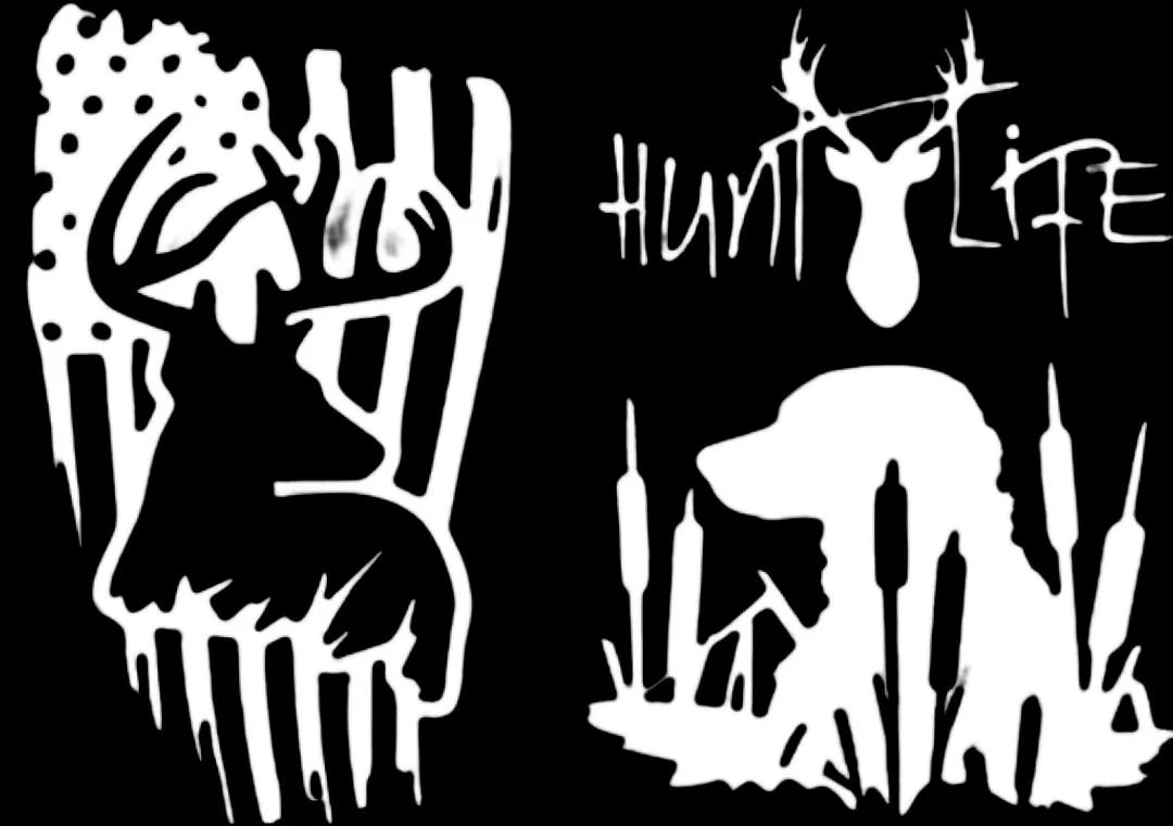 Hunting & Fishing Car Stickers - Perfect for Your Vehicle, Duck Window Sticker, Hunt Life Hunting Vinyl Decal Sticker