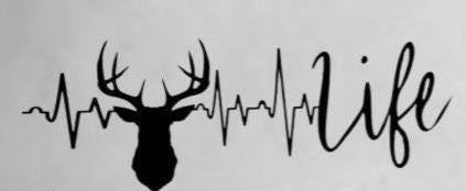 Buy one get one FREE Hunt Life Hunting Vinyl Decal Sticker, Deer Hunting, Hunting Decal for Truck, Gifts for Him, Hunter Gift, Truck Gift
