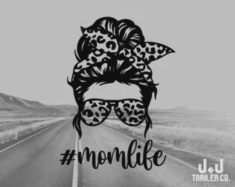 Vinyl Detail Stickers #momlife - Perfect for Mom's Collection, Momlife Vinyl Decal Sticker | Car, Truck, Van