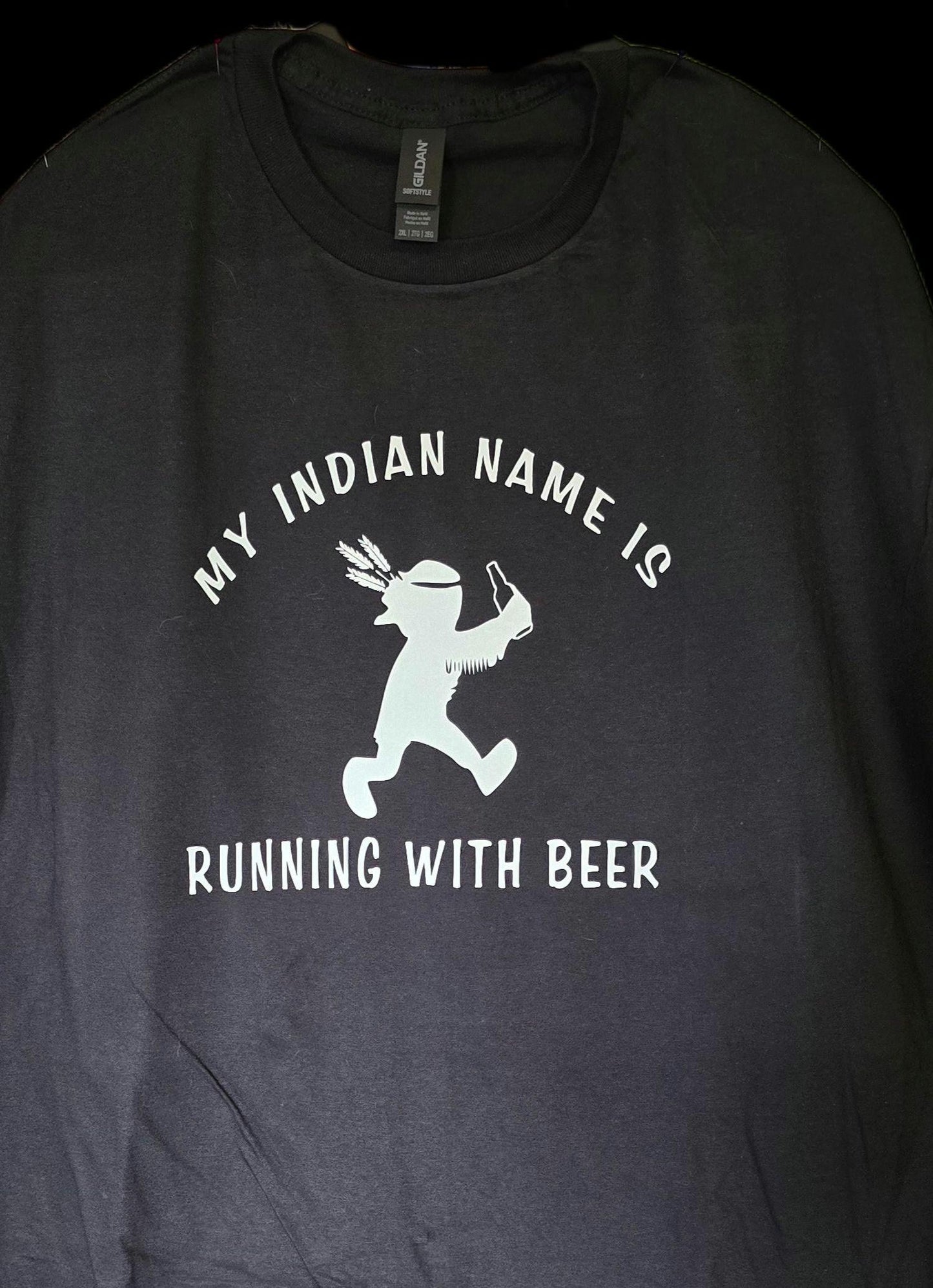 My Indian name is RUN WITH BEER T-shirt, Adult humor shirt, Funny shirt, Funny drinking Shirt