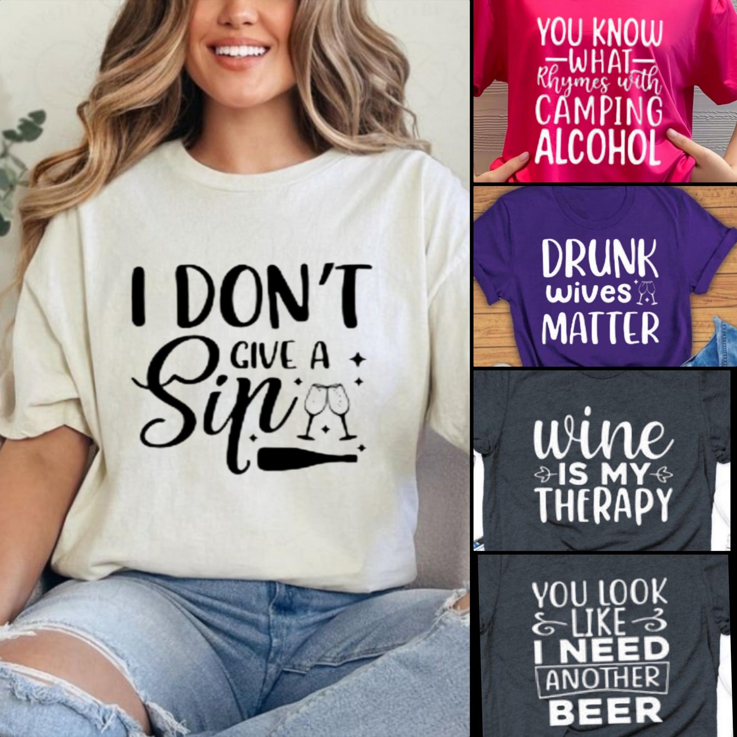 Fun Drinking t-shirts, Wine lovers, Drinking and camping shirt, Beer shirt, Wife shirt,