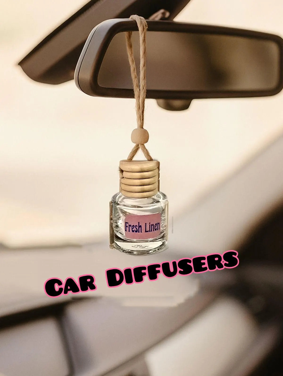 2 Car Scented Diffusers, car scent, Air freshener, hanging diffuser