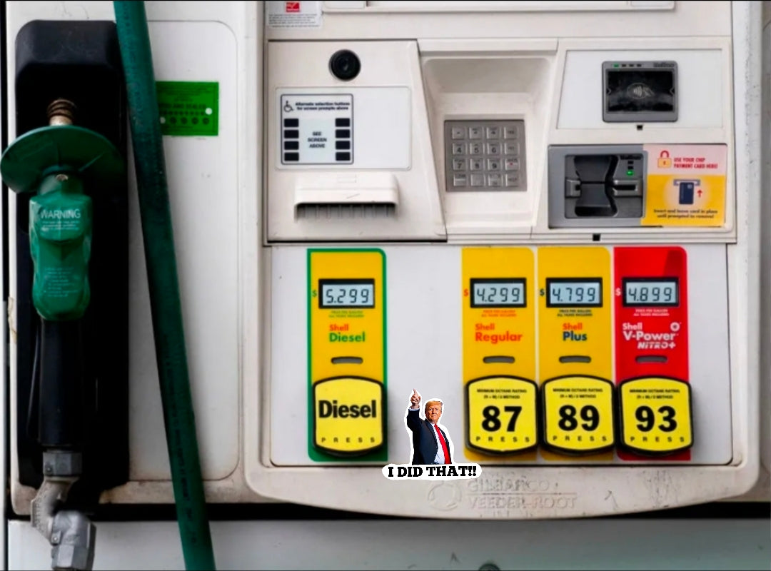 100pcs Trump I Did that Stickers Gas Pump Stickers Decal, Anti Trump Stickers, Fuck Donald Trump Mega Merchandise