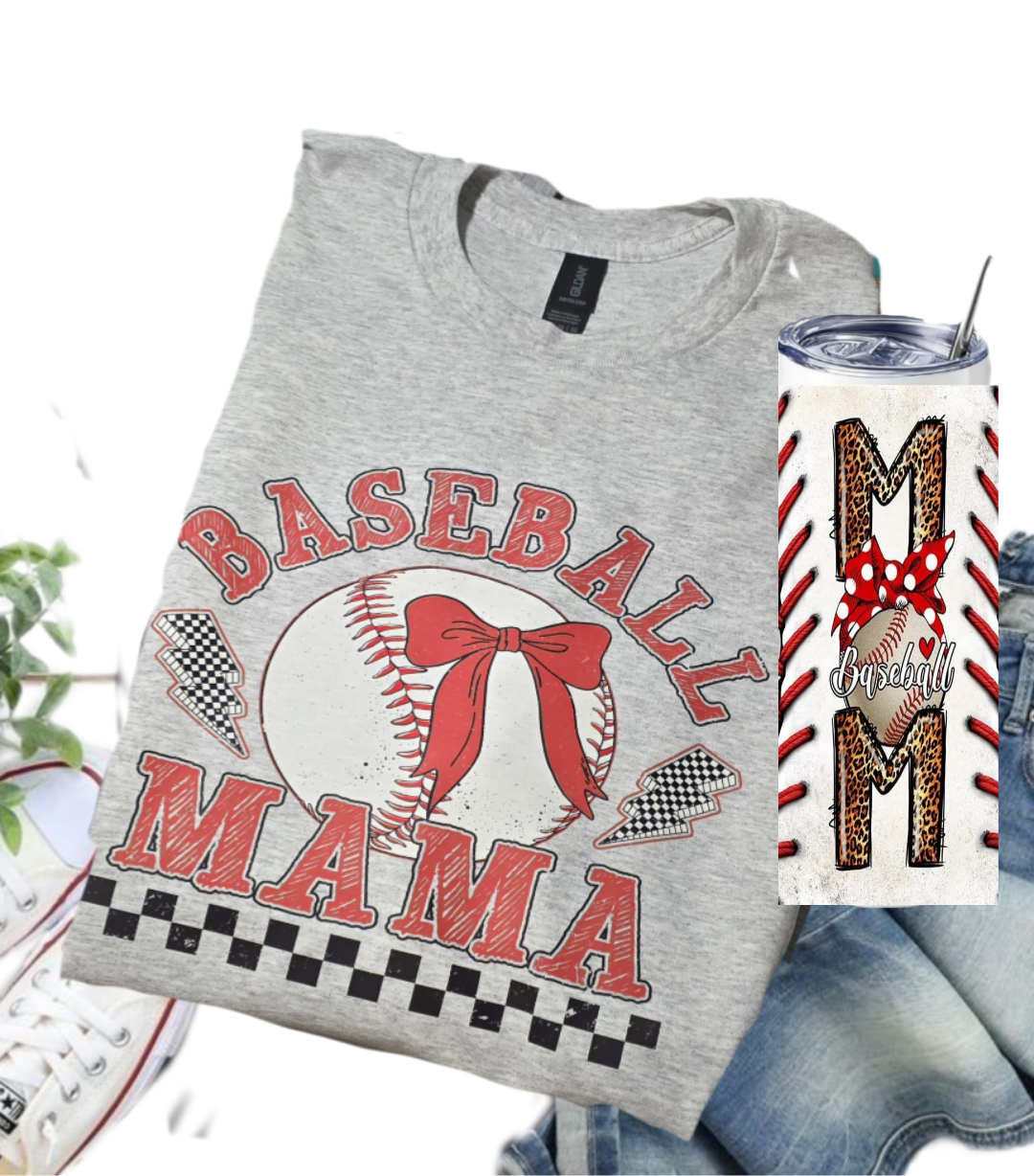 Baseball T-Shirt and Tumbler Combo, Baseball Game Day Shirt for Women, Baseball Game Day T-shirt, Baseball Mom Shirt, Game Day Baseball, Game Day Tee for Women