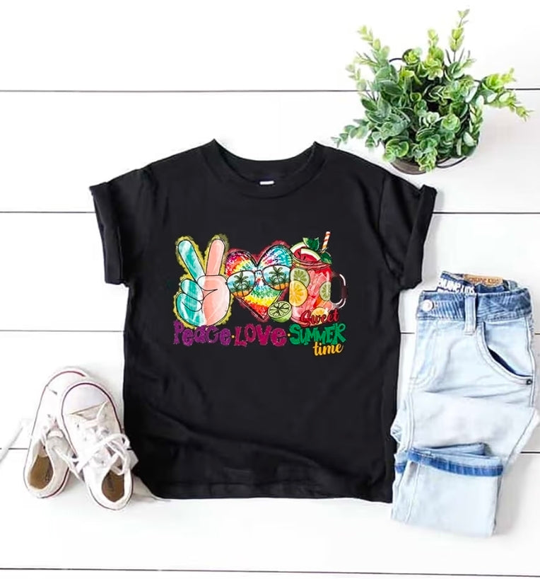 6 Summer vibe DTF transfers, t-shirt transfers, tote bag transfers, Pillow DTF prints