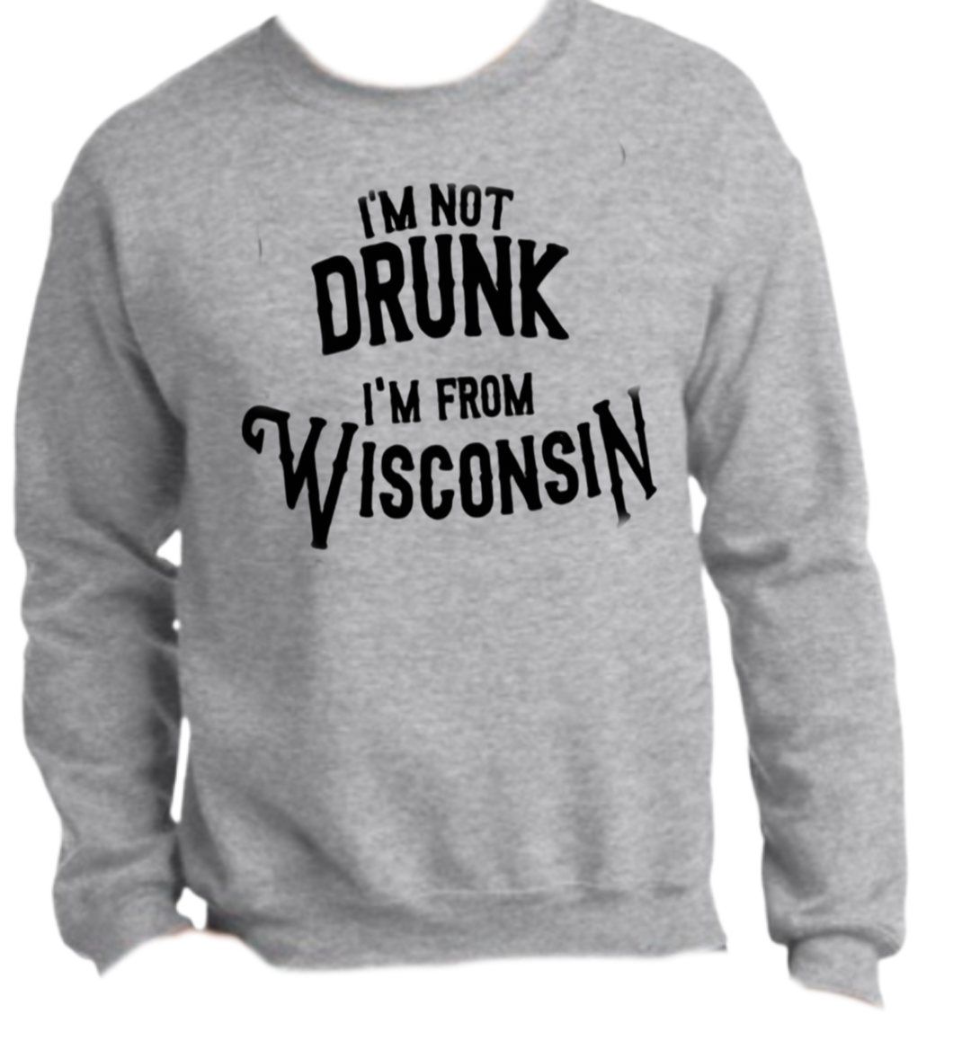 Drink Wisconsin unisex T-shirt. Midwest shirt, Drinking shirt,Funny Wisconsin Beer Drinking Shirt: Game Day Tee, Beer Lover Gift