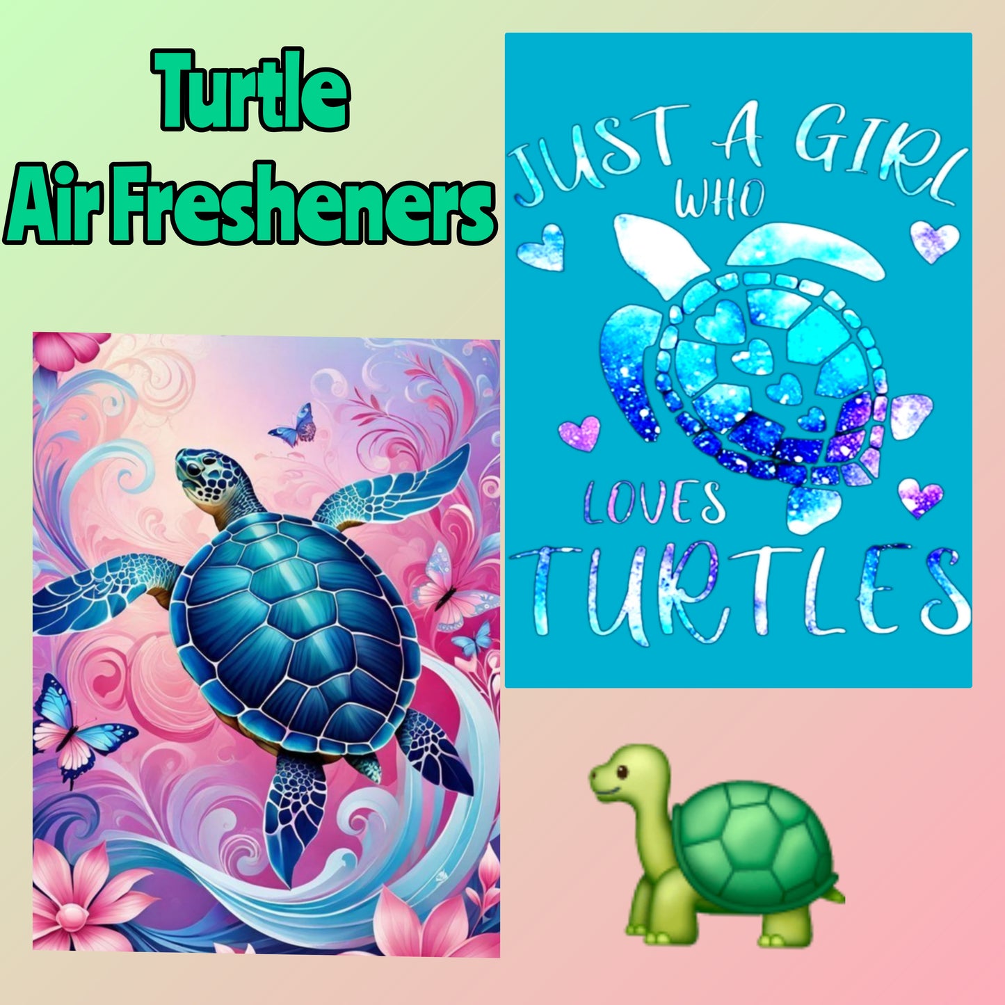 Turtles Car Air Freshener, Turtles Air Freshener, Turtle Car Air Freshener, Sea Turtles, Sea Turtles Car Air Freshener