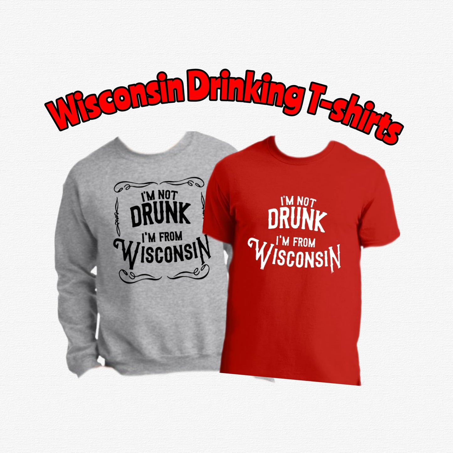 Drink Wisconsin unisex T-shirt. Midwest shirt, Drinking shirt,Funny Wisconsin Beer Drinking Shirt: Game Day Tee, Beer Lover Gift
