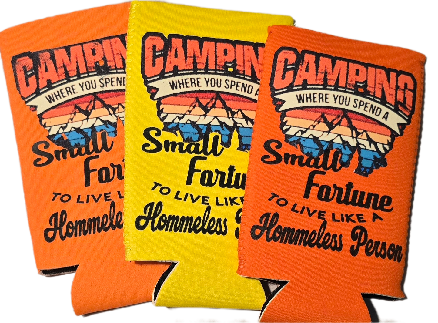 Camping Can Koozies 4pk