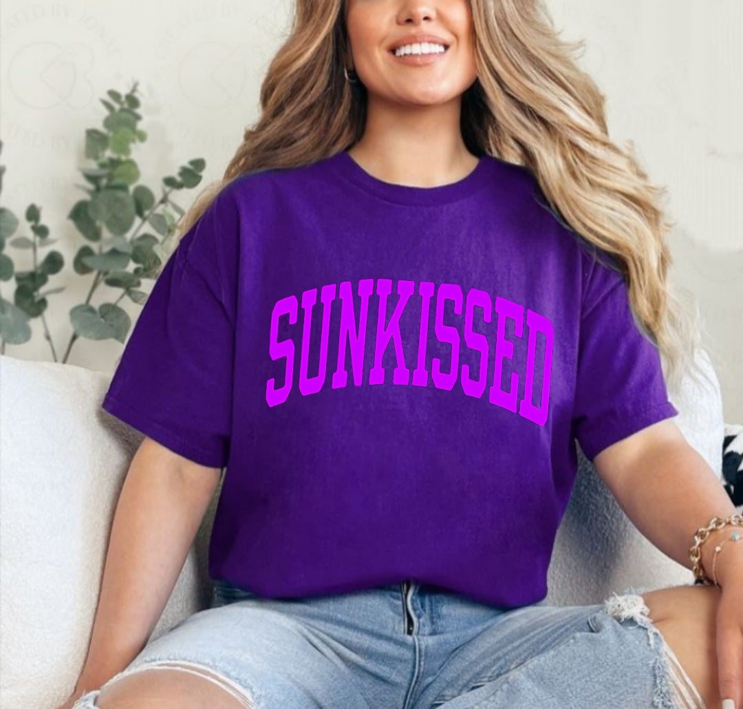 Sunkissed Women's Summer T-Shirts Soft Cotton Unisex Sizes - Womenswear, Top Comfort Casual Shortsleeve Crewneck T-shirt