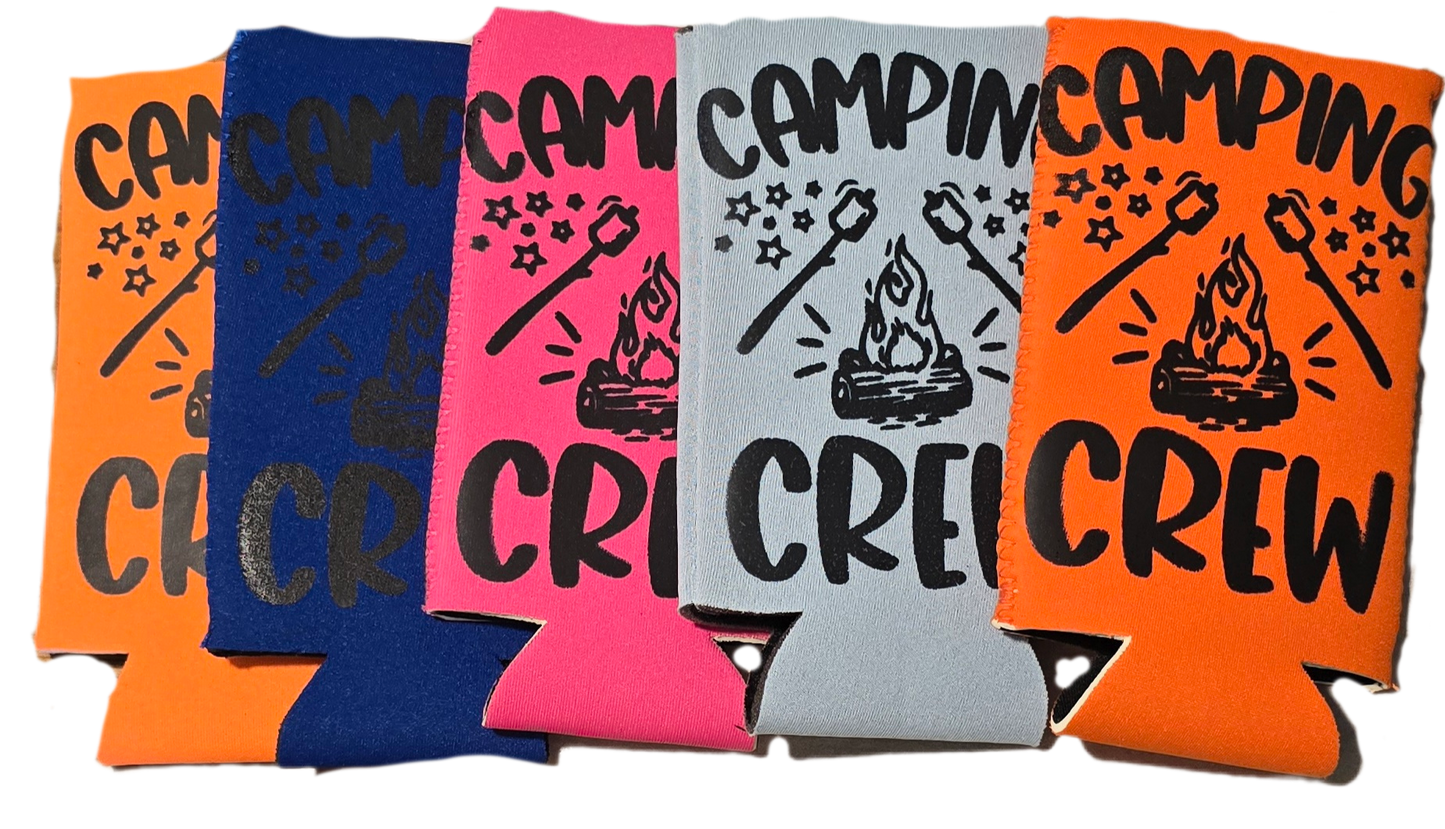 Camping Can Koozies 4pk