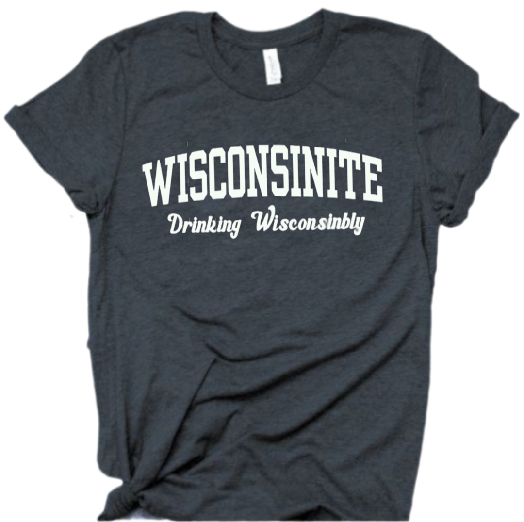 Wisconsinite Drinking Wisconsinbly shirt, Funny t-shirt, Midwest Gift, Wisconsin shirt, Wisconsin Drinking