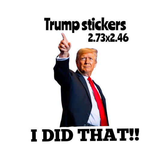 100pcs Trump I Did that Stickers Gas Pump Stickers Decal, Anti Trump Stickers, Fuck Donald Trump Mega Merchandise