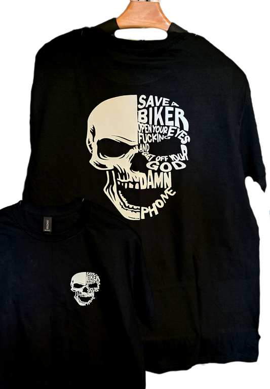 Save a biker shirt, motorcycle t-shirt, Awareness t-shirt