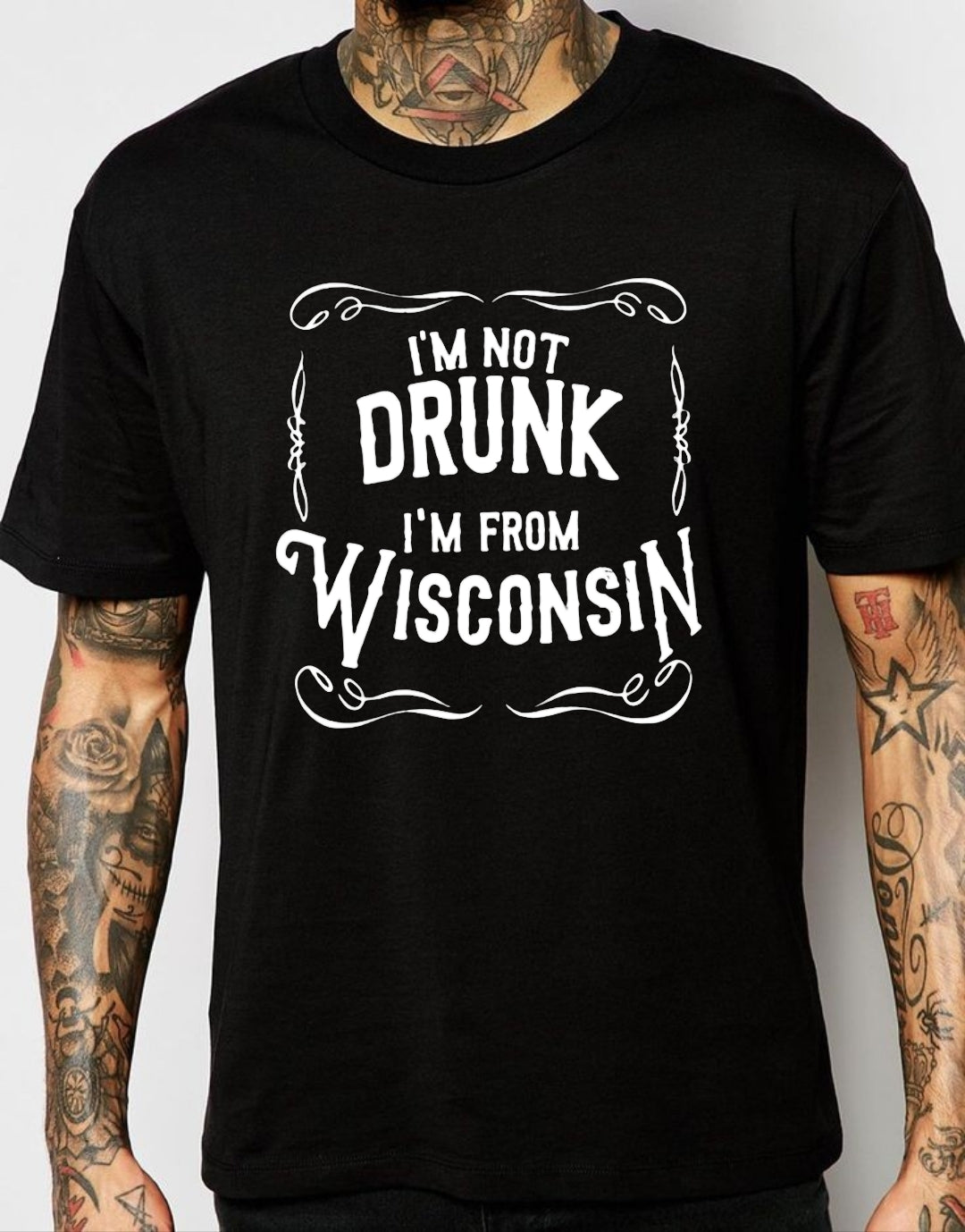 Drink Wisconsin unisex T-shirt. Midwest shirt, Drinking shirt,Funny Wisconsin Beer Drinking Shirt: Game Day Tee, Beer Lover Gift