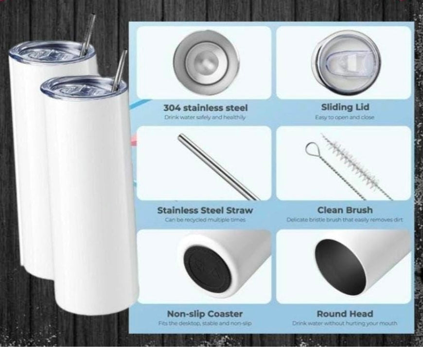 NFL Teams Hater be gone spray 20oz Skinny Stainless-steel Tumblers that comes with a lid, metal straw and clean brush. Hot or cold for hours. Makes great gifts.
