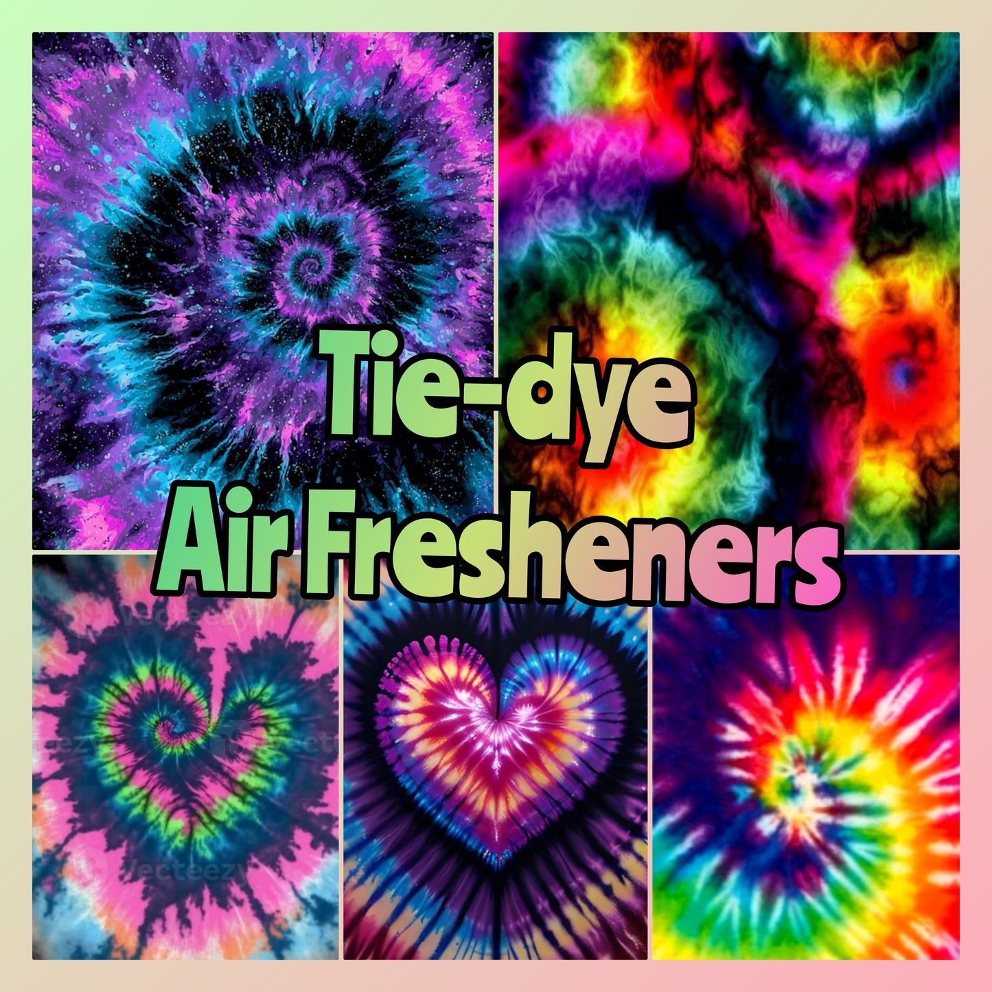 Tie-Dye Air Fresheners, gifts, co-worker gift, Kinda Classy Kinda Hood Tie Dye Scented Car Air Freshener | Car Air Fresheners | Car Accessories | Car Fragrances