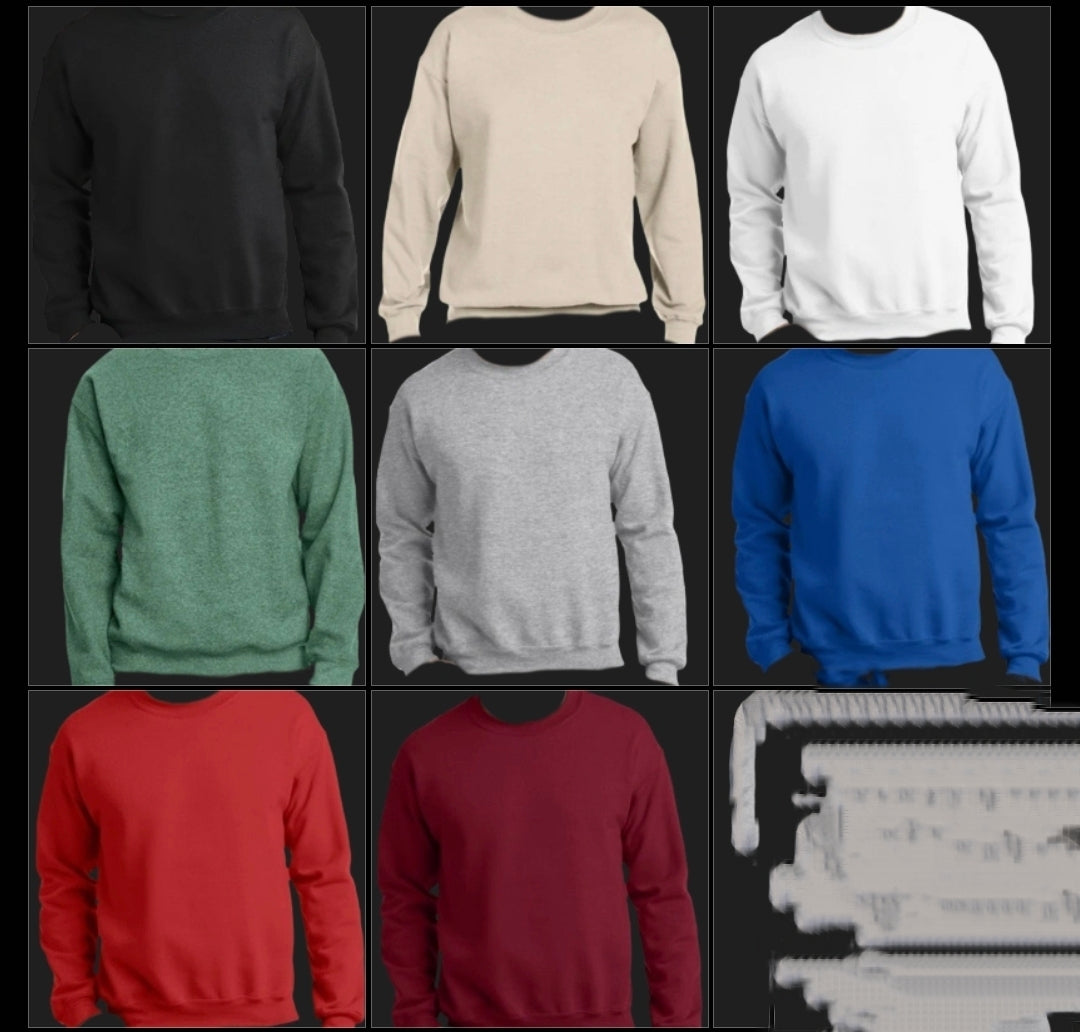 Custom Crewnecks, Personalized Sweatshirt with Your Text, Logo or Our DTF prints
