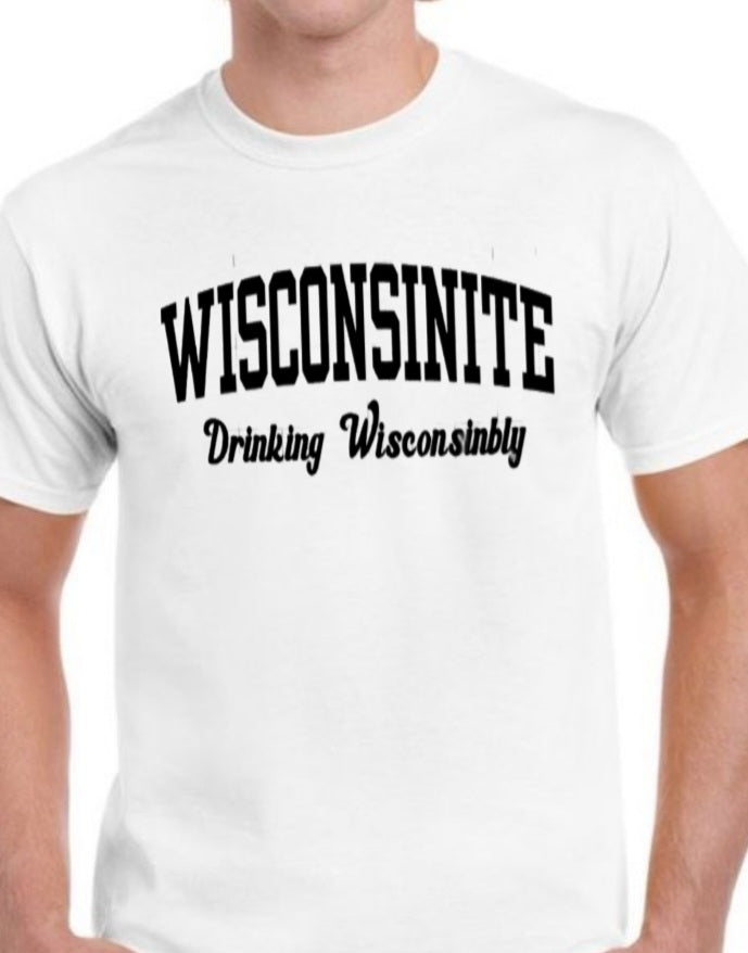 Wisconsinite Drinking Wisconsinbly shirt, Funny t-shirt, Midwest Gift, Wisconsin shirt, Wisconsin Drinking
