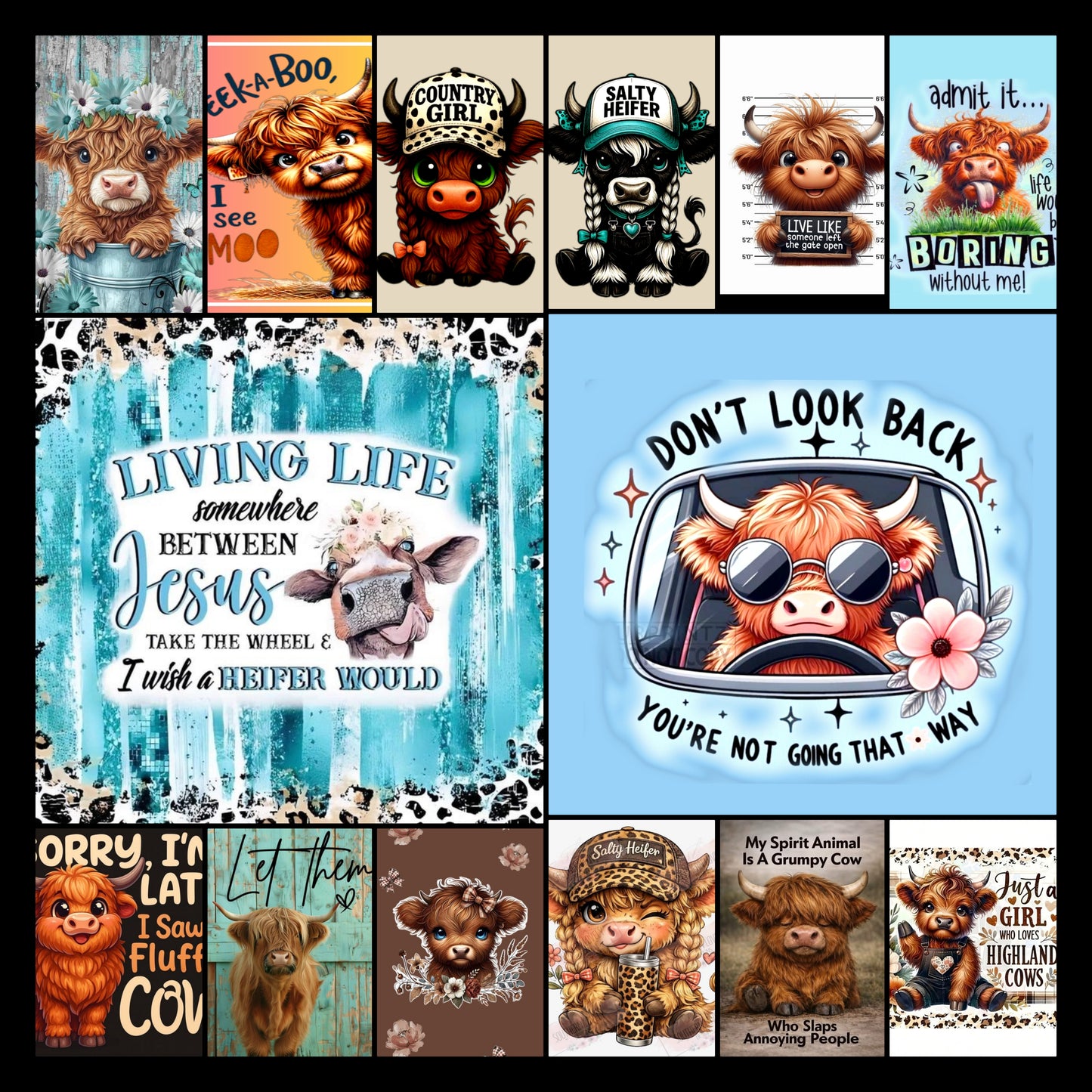 Highland Cows scented car fresheners and decor, gifts, co-worker gift,