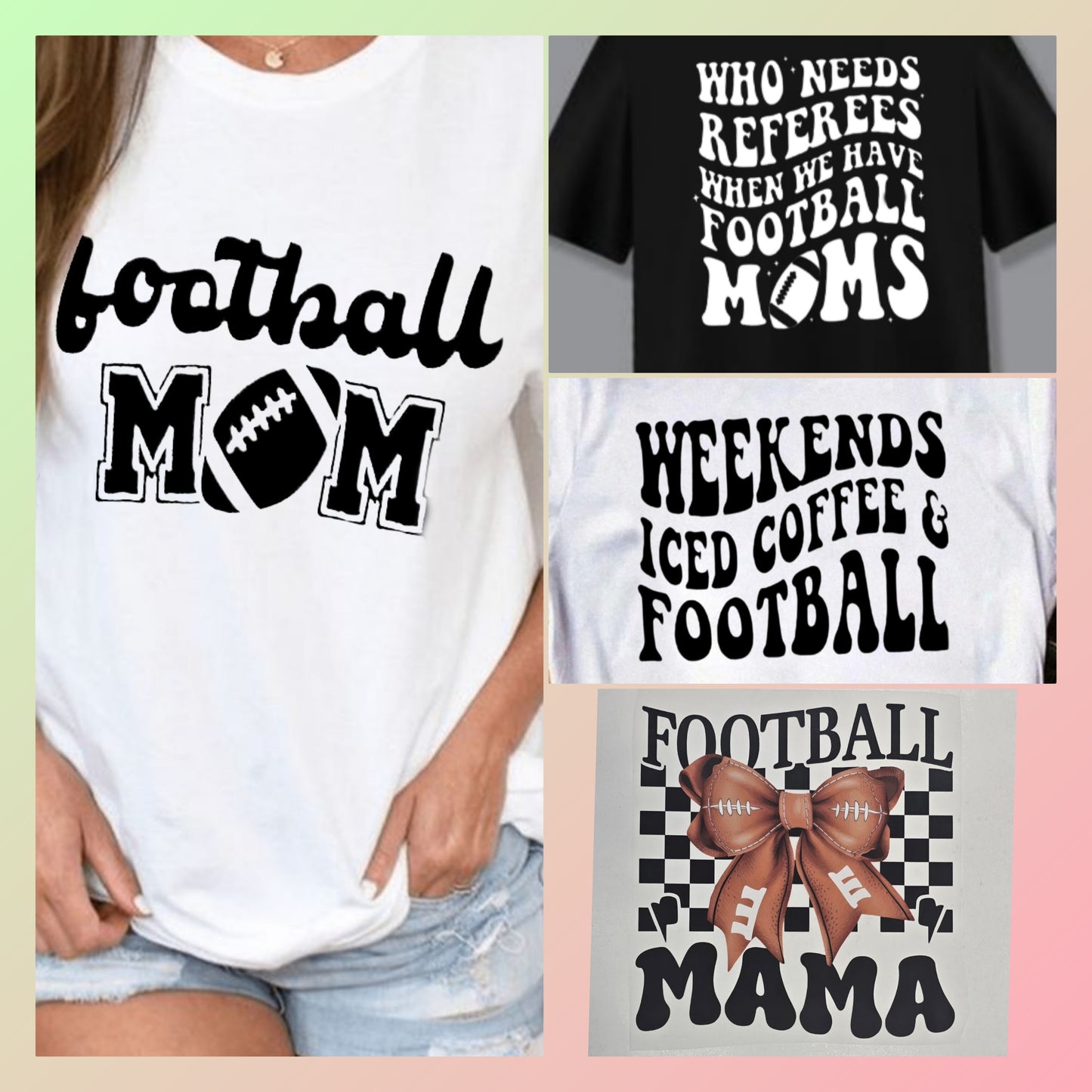 Football Mama Shirt, Game Day Shirt, Football Coquette Bow Sweatshirt, Football Season Tee, Fall Football Season Shirt, Sports Gift