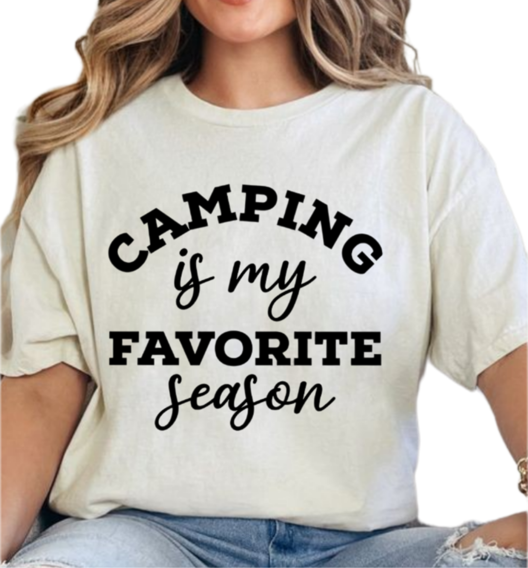 Camping is my favorite season Shirt, Camping Shirts for Women & Men, Camping, Adventure Shirt, Funny Camping Shirt, Vacation Shirt,Road Trip Shirt